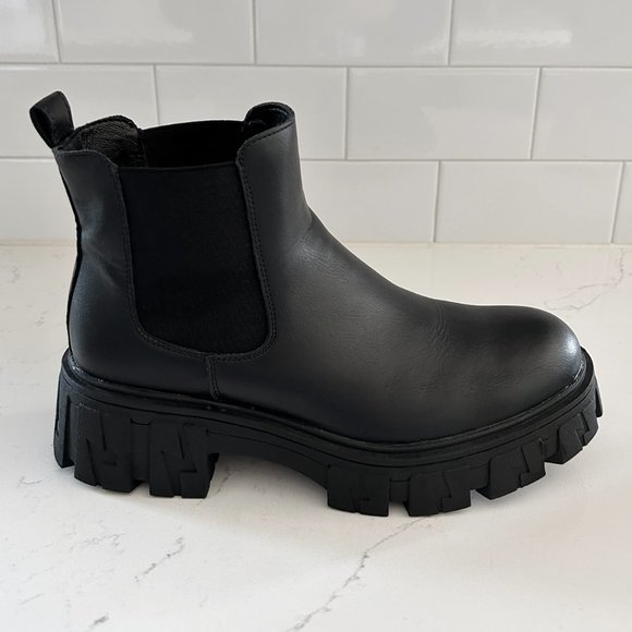 NIB Jeossy Women's Chelsea Ankle Boots | Fashion Lug Sole Platform size 7.5 - Picture 6 of 10